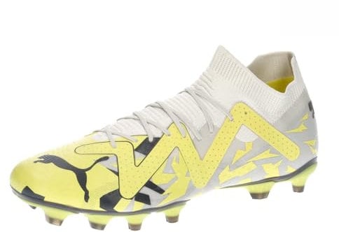 PUMA Herren Future Match Fg/Ag Fussballschuh, Sedate Gray Asphalt Yellow Blaze, 46.5 EU
