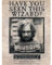 Harry Potter Wanted Poster Sirius Black Leinwanddruck (80 x 60 cm) (cremefarben/schwarz), cremefarben / schwarz, 80L x 60W cm