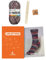 myboshi Strickset Socken Spokane, Strickset für Anfänger, inkl. mysocks, 4-fädige Sockenwolle, Nadelspiel, Anleitung, Label, 75% Schurwolle, 25% Polyamid Lila (Berdal) mit Nadelspiel