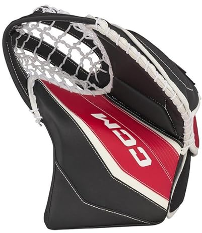CCM EFLEX 6 Eishockey Torwarthandschuh, Senior (Weiß/Weiß/Weiß/Weiß, Regulär)
