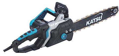 KATSU Electric Chainsaw 16 Inch 1600W Professional Corded Chain Saw with Extra Chain for Garden Trees Pruning Wood Cutting Sawing 101731