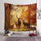 MEKPAM Elch Spazieren Wald Wandteppich Wandbehang Wandkunst Große Hirsche Wandteppich Stoff Dekorative Decke Strandtuch Wandteppich 230x180cm