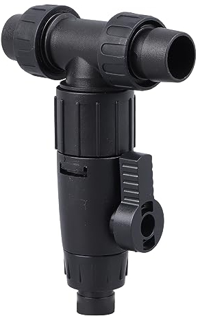 HEEPDD Aquarium-Wasserwechsleranschluss mit 3-Wege-Wasserdurchflusskontrolle, Kompatibel mit 16/22-Schläuchen für Einfachen Wasserwechsel Im Aquarium