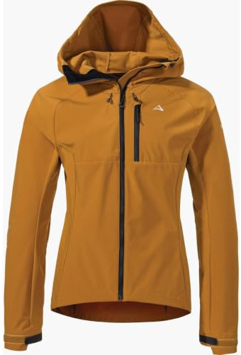 Schöffel Damen Hybrid Jk Style Salza WMS, Fahrradjacke mit helmtauglicher Kapuze, windabweisend, atmungsaktiv & wasserdicht, leichte Jacke mit 4-Wege Stretch