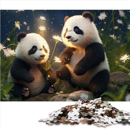 Galaxy Panda Puzzles für Erwachsene, 1000-teilige Holzpuzzles, Puzzles für Erwachsene, pädagogisches Spielzeug zum Stressabbau, 1000 Teile (50 x 75 cm)