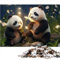 Galaxy Panda Puzzles für Erwachsene, 1000-teilige Holzpuzzles, Puzzles für Erwachsene, pädagogisches Spielzeug zum Stressabbau, 1000 Teile (50 x 75 cm)