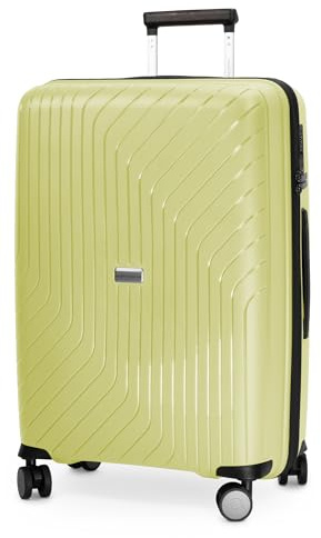 Hauptstadtkoffer TXL Mittelgroßer Hartschalenkoffer 66 cm, TSA Schloss, Reisekoffer aus Polypropylen, 4 Rollen Trolley, extra leicht 2,8 kg, Volumenerweiterung, Koffer 73L, Lime