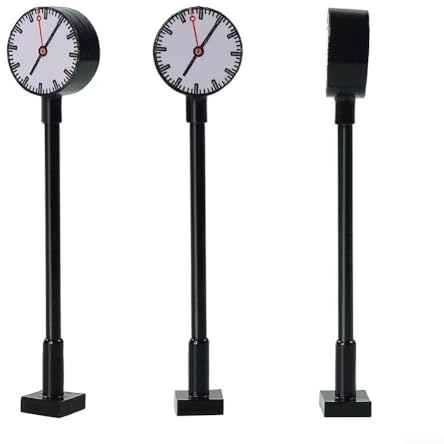 3 Stück Modelleisenbahn-Lampenpfahl, Architektonische Straße HO OO Maßstab 1/100 LED-Beleuchtung für Eisenbahn-Layouts Uhr Lampe