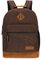 Wrangler Yellowstone Robuster Rucksack für Reisen, wasserabweisend, lässiger Tagesrucksack für Laptop, Notebook, Brncrd