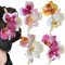 4 Stück Phalaenopsis Blumen Haarklammer,Rosa Schmetterling Orchidee Blume Haarspangen Damen Hawaii Motte Orchidee Haarklammern Blumen French Blossom Floral Haarspange Flower Hair Clip Hair Accessories