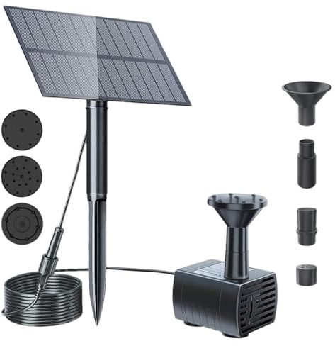 Solar Springbrunnen Für Außen 1,5W, Solarbrunnen Für Draussen