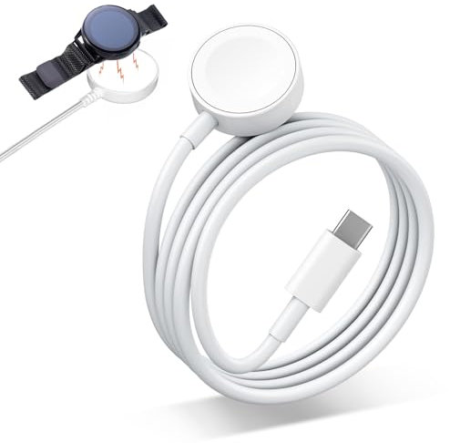Cargador para Watch,Cargador Watch Rápida,USB Magnético Cable De Carga Inalámbrico,Cable De Carga Portátil,Cargador Inalámbrico Magnético Watch Compatible con Watch Series 9/8/7/6/5/4/3/2/1/SE(Type-C)
