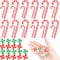 40 Stück Mini Weihnachten Zuckerstangen Dekorationen, Süßigkeiten Ornamente Weihnachtsbaum, für Weihnachten Baumschmuck Anhänger, Dekorieren von Bäumen Girlanden und Anderen