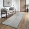 the carpet Everest - moderner Kurzflor Teppich Wohnzimmer Schlafzimmer mit Hoch-Tief-Effekt, 3D Effekt, hohe Flordichte und angenehm weich, Panglao Design, Grau, 80 x 300 cm