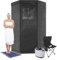 Mini Dampfsauna mit 3L Dampfgenerator, Tragbare Heimsauna mit Fernbedienung und Timer, Saunazelt Sitzsauna für Zuhause, 90 x 90 x 180 cm