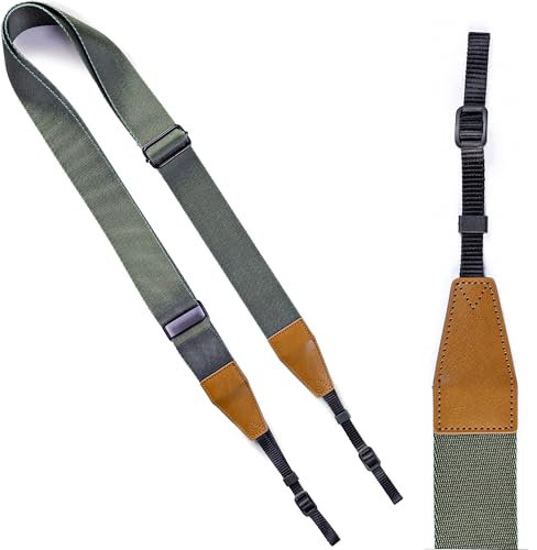 C Coiro Kamera Schultergurt Hochfestes Nylon Kameragurt für Spiegelreflexkamera und Vintage, Marinegrün