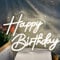 Panneau lumineux néon LED pour décoration murale, décoration artistique à intensité variable, panneau lumineux néon pour toutes les décorations de fête d'anniversaire, 40 x 33 cm (Happy Birthday-blanc