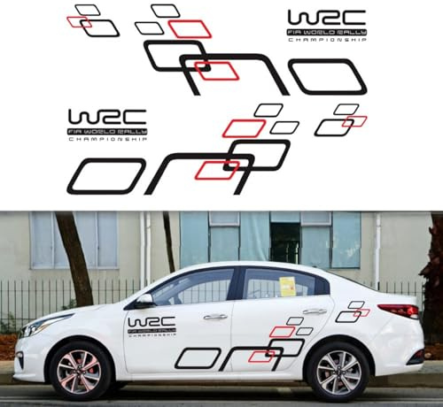 3 Stück Auto Karosserie Aufkleber Geometrisches Grafik Auto Motorhaube Aufkleber,Universal Große Vinyl Grafik Dekorative Selbstklebende Aufkleber für Auto/LKW/SUV(Schwarz-Rot)