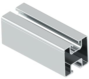 Handelskönig Montageschiene für Solarmodule 2,4 m Silber P2 Solar Schiene Solarschiene Solarprofil Montageschiene 240 cm, 40 x 40 mm Aluminiumprofil