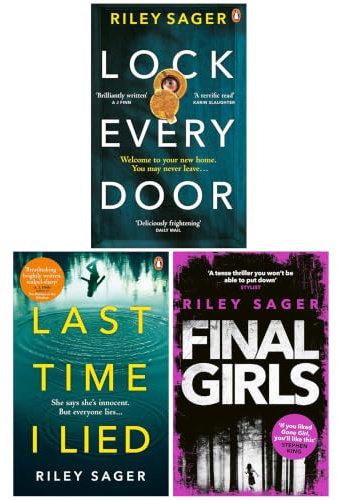 Riley Sager Thriller 3 Books Collection Set (Lock Every Door, Last Time I Lied & Final Girls)