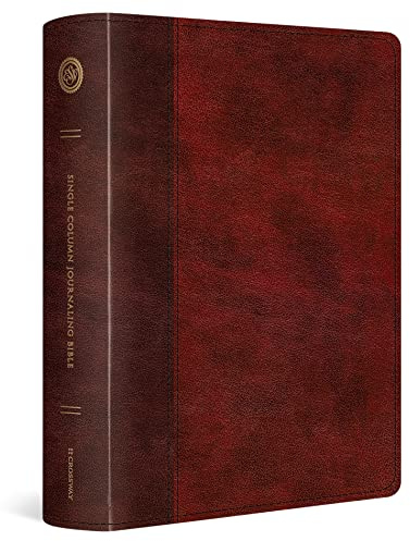 ESV Single Column Journaling Bible, Large Print (TruTone, Burgundy/Red, Timeless Design)