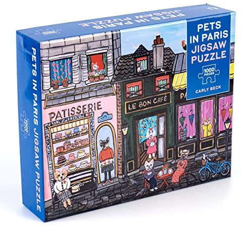 Pets in Paris 1,000-piece Jigsaw Puzzle