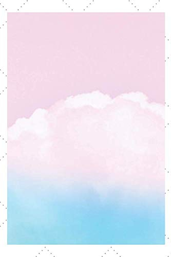 Bullet Journal: Simple Design With Clouds, Rainbow Colored, Dotted Grip (6x9)