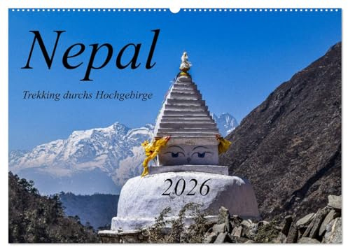 Nepal- Trekking durchs Hochgebirge (Wandkalender 2026 DIN A2 quer), CALVENDO Monatskalender