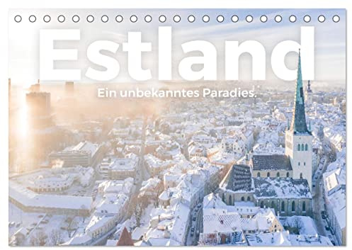 Estland - Ein unbekanntes Paradies. (Tischkalender 2026 DIN A5 quer), CALVENDO Monatskalender: Genießen Sie die aufregenden Bilder von Estland. (CALVENDO Orte)