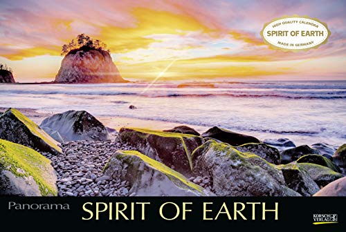 Spirit of Earth 2021: Großer Foto-Wandkalender über die atemberaubende Natur unserer Erde. Panorama Querformat: 58x39 cm.