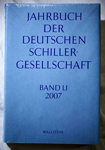 Jahrbuch der Deutschen Schillergesellschaft: Internationales Organ für Neuere deutsche Literatur