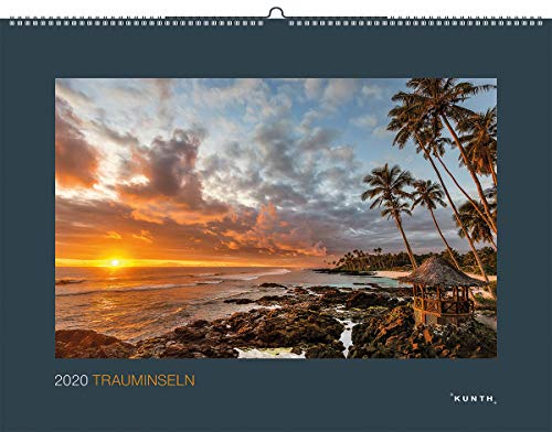 Trauminseln 2020: Kalender 2020 (KUNTH Wandkalender Black Edition)