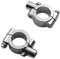 Motorrad 7/8 Zoll 22mm Lenker M8 8mm Spiegel Schellen Mount Adapter Relocator für Dual Sport Dirt Bike ATV Off-Road Quad Custom Bike (Silber)