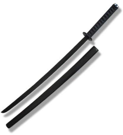 Playwell Wooden Roped Bokken With Scabbard - Black Oak