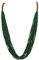 Bocar Collana Lunga in Rilievo Fatta a Mano a Lunga Fila con Confezione Regalo （NK-10407=Deep Green）