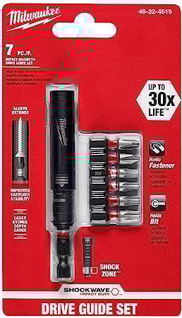 Milwaukee 48-32-4515 3 Inch Impact Magnetic Drive Guide Set - 7 PC