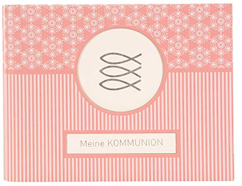 goldbuch Fotobuch für die Kommunion, Mandala, 24,5x19,5 cm, 50 weiße Seiten, 4 Seiten Textvorspann, Kunstdruck, Weiß/Koralle, 40 144