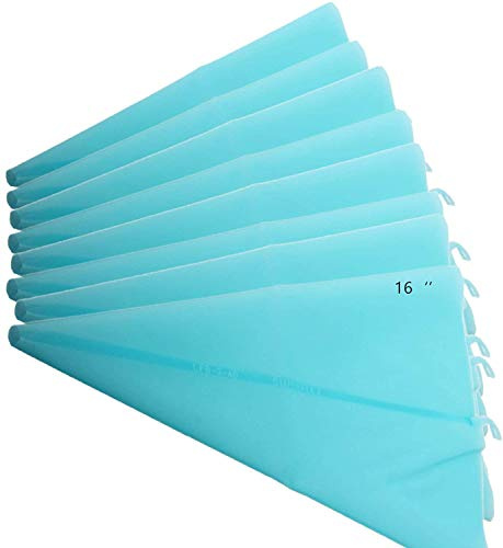 Silicone Pastry Bags Set, 8 Pack of 16 inch Reusable Icing Piping Bags Baking Cookie Cake Decorating Pastry Bags Set