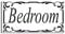 Bedroom Door Sign Self Adhesive Vinyl Sticker, Decal