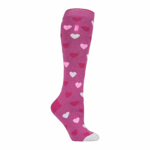 HEAT HOLDERS LITE - Ladies Thin Extra Long Knee High Warm Thermal Socks in Funky Quirky Patterns for Winter