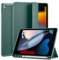 ESR Cover Compatibile con iPad 9/8/7 (10.2”, 2021/2020/2019), Custodia per iPad con Supporto per la Pencil, Supporto Trifold, modalità Automatica di Sospensione/Accensione, Serie Rebound, Verde