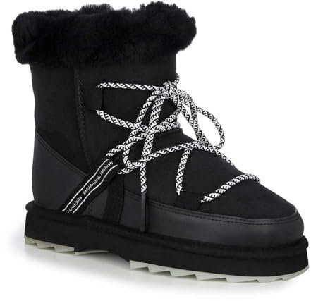 EMU Australia Women's Blurred Sheepskin Boot, Waterproof, Black, Size 37