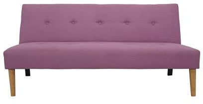 ITALFROM - Divano Letto 2 Posti (165x85x83) Divano Letto Matrimoniale Salvaspazio a Scomparsa, Due Posti con Telaio Solido in Acciaio con Imbottitura Comoda (Viola)