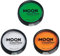 Moon Creations Maquillaje facial y corporal profesional | Juego de maquillaje de color verde brillante blanco naranja brillante | 36 g | Macetas de pintura de color profesional para pintura facial |
