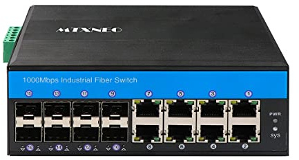 Switch POE a 8 porte gestito L2+ Gigabit Ethernet Switch 10/100/1000M 8 porte SFP con Vlan QoS STP/RSTP