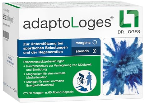 adaptoLoges - 120 Kapseln - Zur sportlichen Unterstützung | Gezielte Unterstützung bei sportlichen Belastungen und der Regeneration