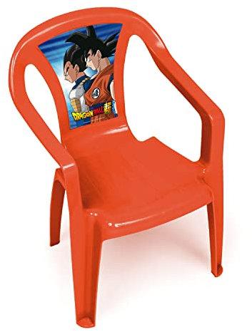 ARDITEX Dragon Ball Kinderstuhl aus Kunststoff, Gartenstuhl, Orange