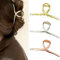 Haarklemmen große Haarkralle Haifisch Haarklammer Barrette Matt Metal Haarklemmen Festhalten Barrette Large Haarzubehör für Frauen und Mädchen 3er (Silber, Gold, Rose Gold)