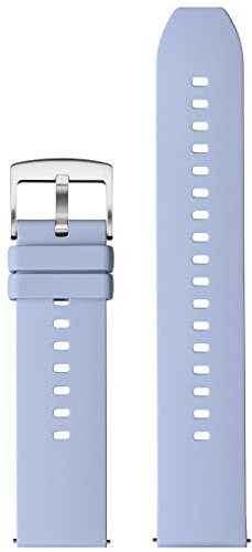 Stailer Uhrenarmband 20mm hellblau, aus hochwertigem Silikon, Ersatzarmband in 20 mm blau, Silikonarmband mit Edelstahl Metall Schließe für Herren und Damen