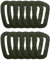 HOUSON 12 Stück D-Form Karabiner Kunststoff, Plastik Karabinerhaken Clip Set Grün